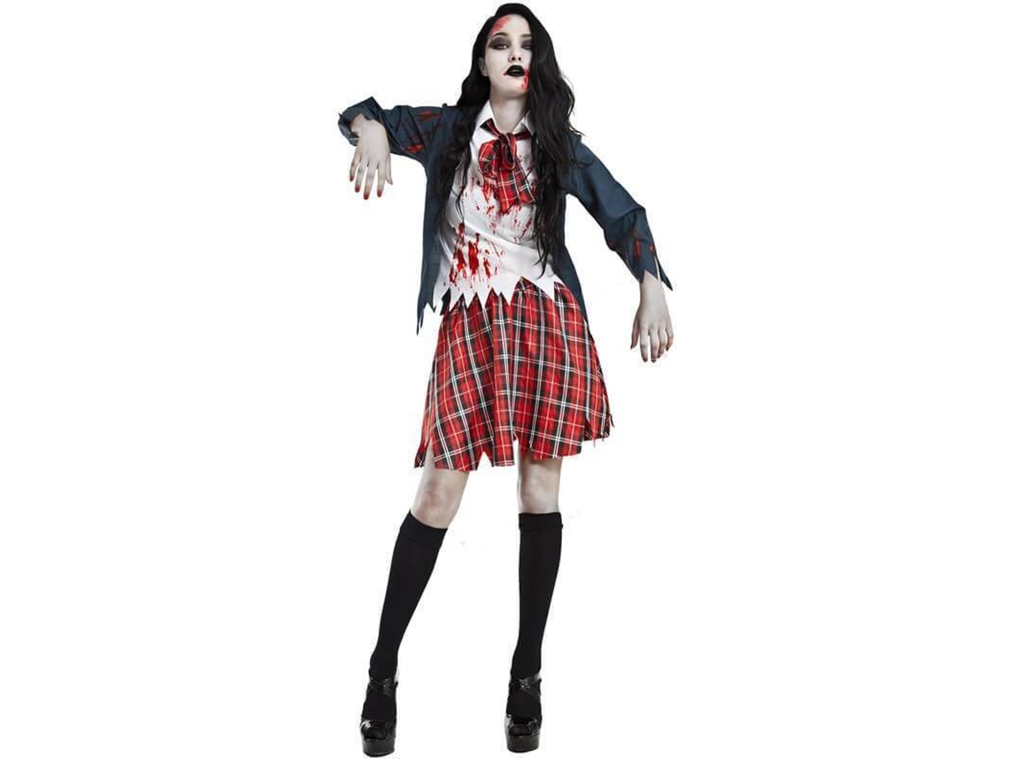 Disfraz de Mujer DISFRAZZES Colegiala Zombi (Talla: XL)