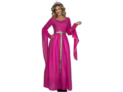 Disfraz de Mujer DISFRAZZES Princesa Medieval Rosa (Talla: M-L)