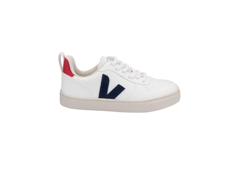 Zapatillas VEJA V-10 Lace Cwl White Cobalt Pekin Mujer (36 - Blanco)