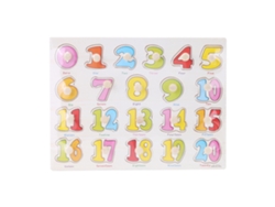 Ats-puzzle De Madera Con Mango Para Niños Rompecabezas Educativo Cognitivo Aprendizaje Números
