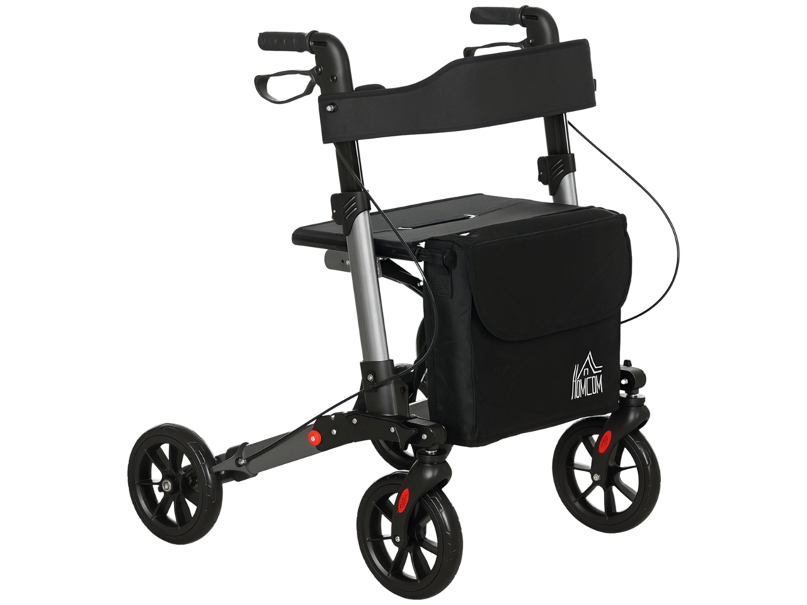 Andador Aluminio Plegable Altura Regulable Bolsa Transporte Rollator
