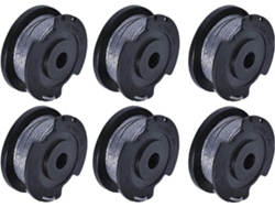 Bobina Y Hilo Compatible Con Bosch Easygrasscut 23,26,18,18-230,18-260,18-26, 6 Piezas, 9.8ft, Abs Y Nailon, Corte Rápido, Larga Durabilidad