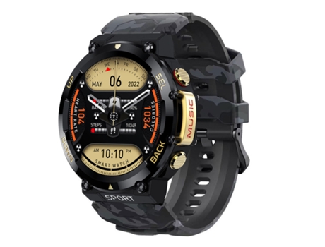 Reloj inteligente para hombre, resistente al agua IP68, modo deportivo, dorado VEANXIN