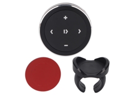 Kit De Control Remoto Bluetooth Con Botón Para Ios Y Android, Control Remoto Bluetooth Negro Con Soporte Para Volante