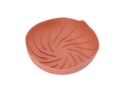 Cesta De Silicona Rosa Con Revestimiento Redondo Grande Para Freidora, Resistente A Altas Temperaturas.