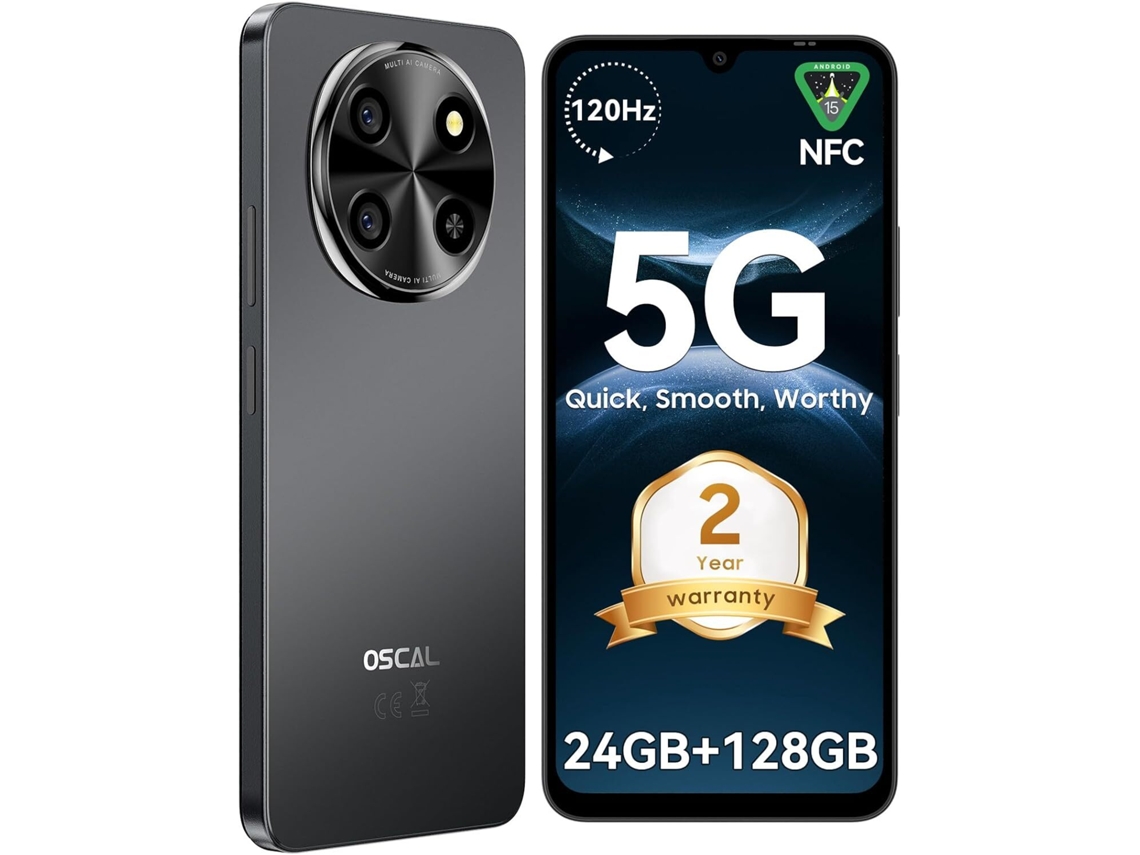 5G Smartphone OSCAL Tiger 8 (6.88'' - 24 GB - 128 GB - Negro)
