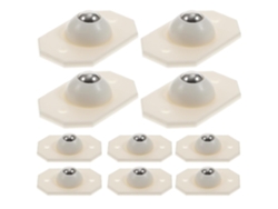 Juego De 16 Mini Ruedas Giratorias Autoadhesivas Para Almacenamiento Debajo De La Cama Y
