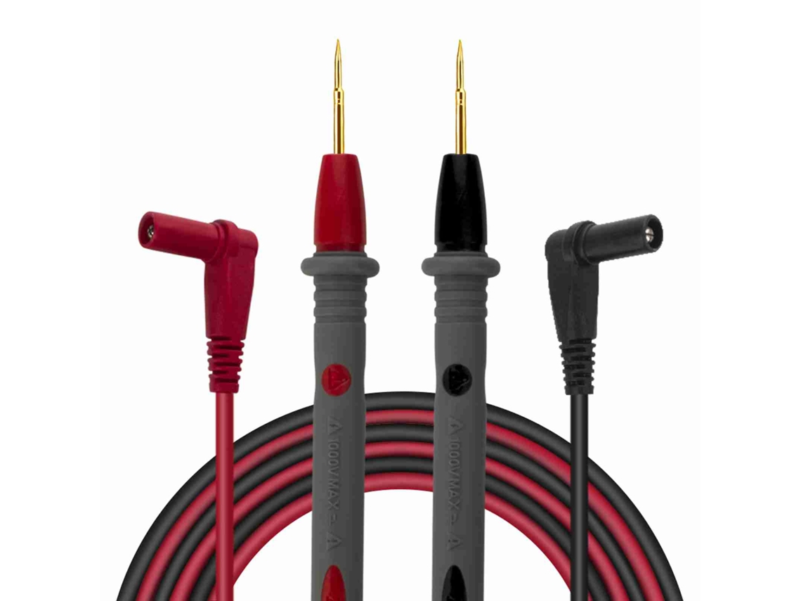 Puntas De Prueba Para Multímetro Pt1008, 20 A, 1000 V, Cable De Cobre Enlatado, Punta Afilada, Revestimiento De Oro, Silicona Resistente A Altas Temperaturas.