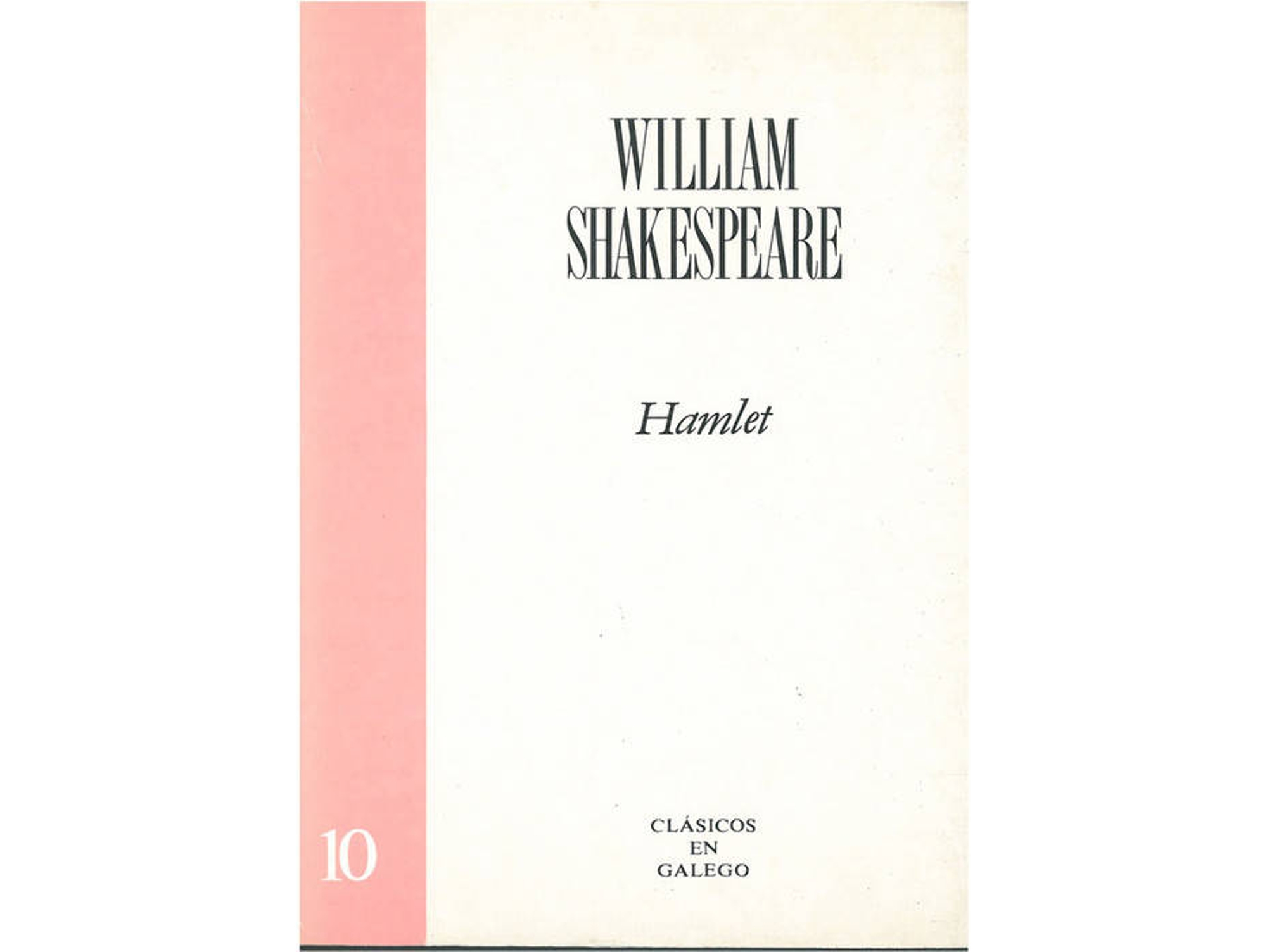 Libro Hamlet de William Shakespeare (Galego)