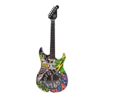 Reloj de pared con forma de guitarra (simulación de tiempo precisa y decorativa)