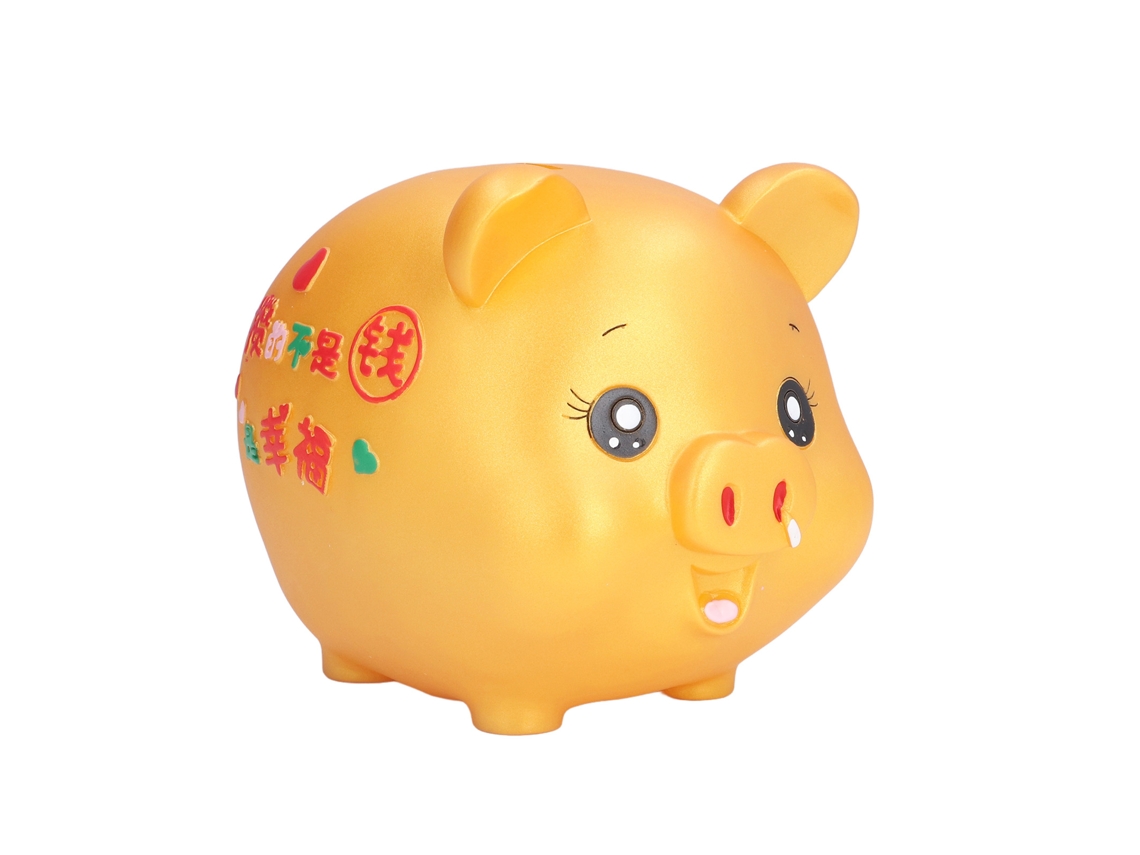Hucha infantil de plástico blando, irrompible.