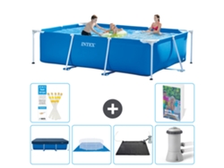 Intex Piscina Com Estrutura Retangular - 300x200x75 Cm - 7-peças S40