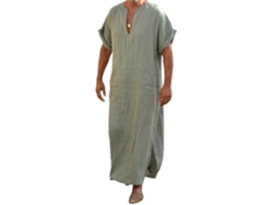 Prenda corta y holgada de corte tradicional para hombre con escote en V profundo.