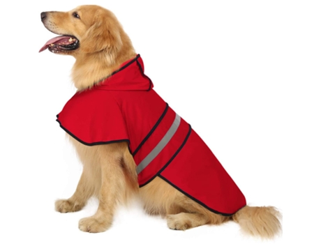 Uero Ajustable Reflectante Para Mascotas Impermeable Para Perros Con Capucha Poncho Impermeable Para Perros Y Cachorros Pequeños A Grandes ELKUAIE GG