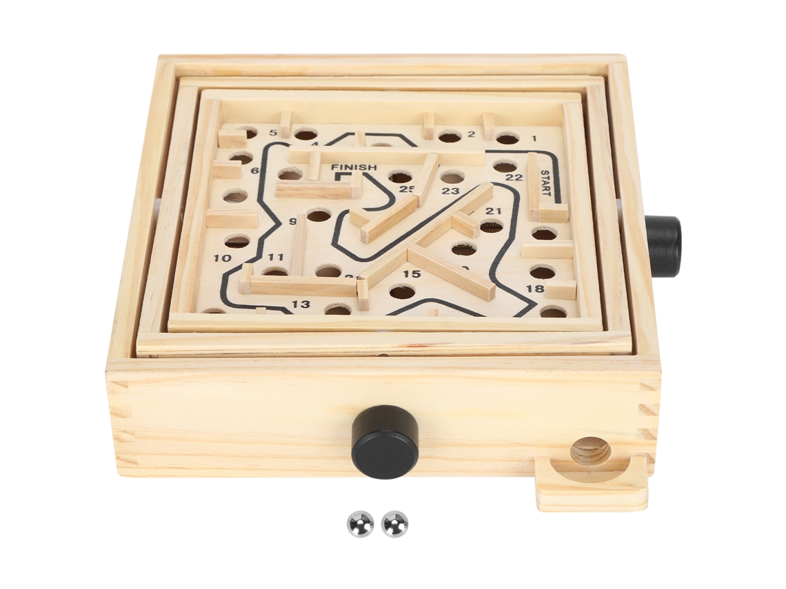 Juego De Laberinto De Madera Con Bola Puzzle Tablero Educativo Juguete Didáctico