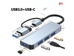 Estación de acoplamiento con adaptador USB-C para múltiples pantallas con 4 puertos en 1 Chaberlu