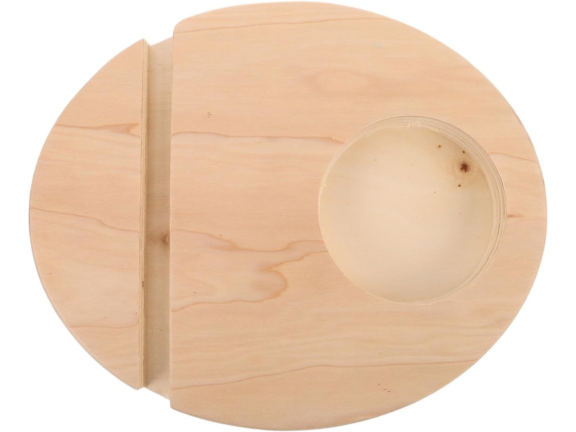 Base de madera para tabla de equilibrio multifuncional, soporte estable y portátil, ideal para hacer ejercicio y para uso doméstico.