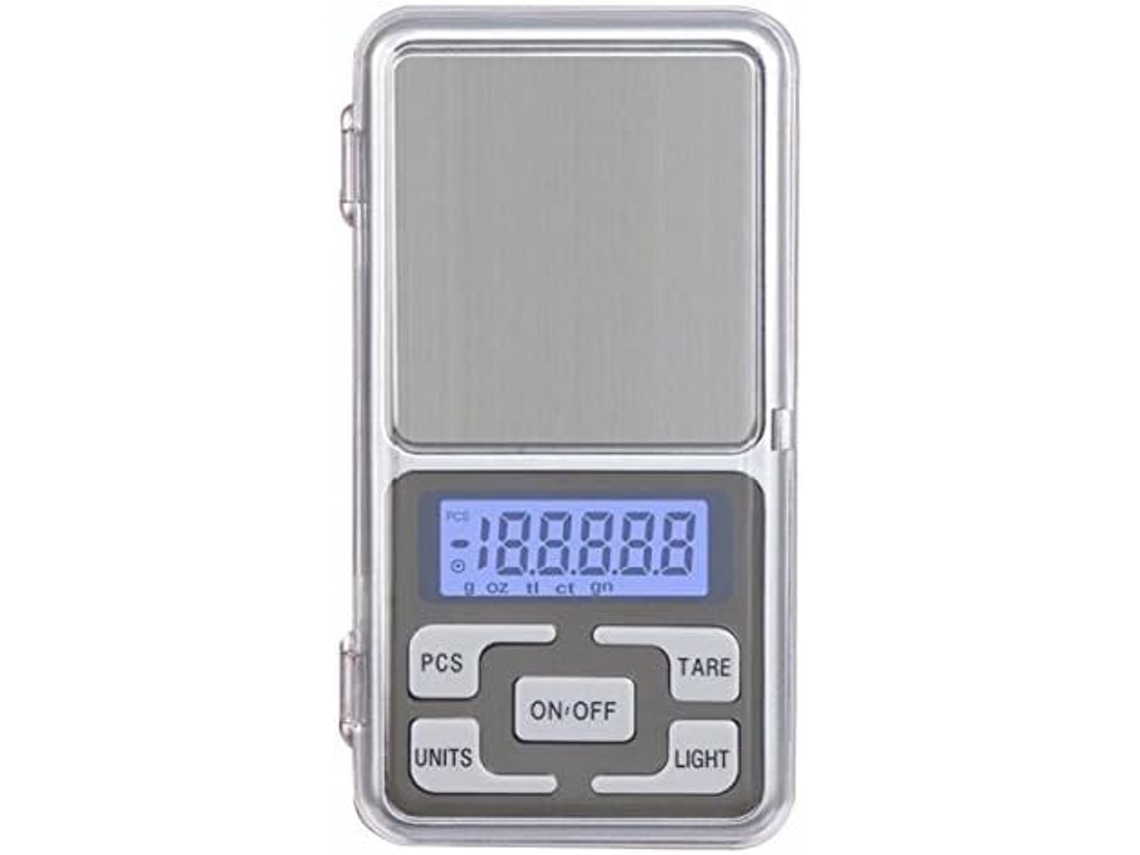 Báscula electrónica de bolsillo, 500 g/0,1 g, minibáscula digital para joyería, té, levadura, café y cocina.