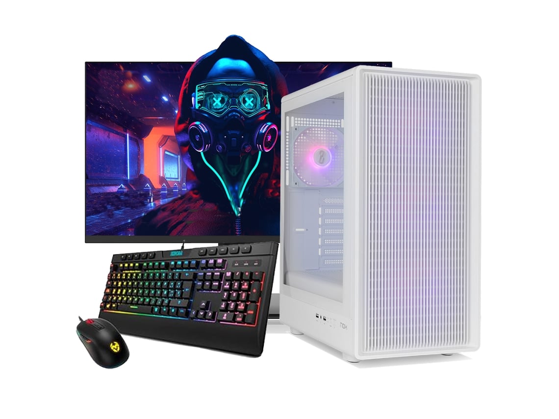 Desktop Gaming Iota Blanca Amd Ryzen 9 5950x/32gb Ddr4/2tb Nvme/rx 9070/ Monitor 27" / Windows 11