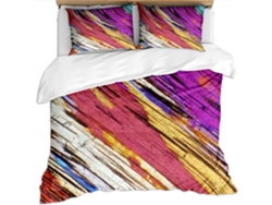 Funda nórdica con 2 fundas de almohada, 65x65 cm, de microfibra. Tamaño de la funda de almohada: 140x200 cm.