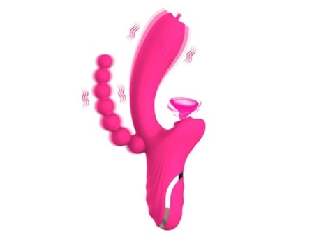 Vibrador PETHUEL Punto G multifrecuencia ZDB-0630-158 Rosa roja