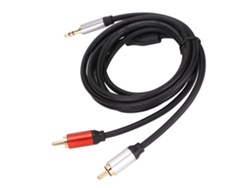 Cable De 3,5 Mm A 2rca Macho A Macho, Estéreo Hifi, Con Divisor De Sonido Chapado En Oro Para Teléfono, Mp3, Altavoz Y