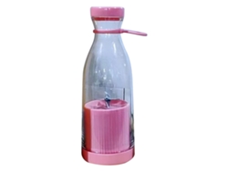 MEOIRUERY Batidora Portátil 6 Cuchillas 40W Alta Potencia 300ml Recargable Eléctrica Mini Exprimidor Rosa