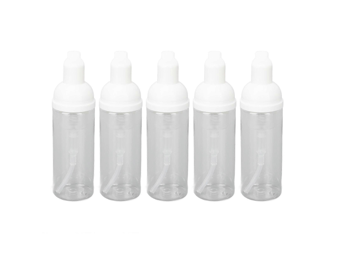 20 Unidades de 50 ml con Bomba de Espuma, Botella de Viaje Transparente, Dispensador de Espuma, Antifugas Rosewell