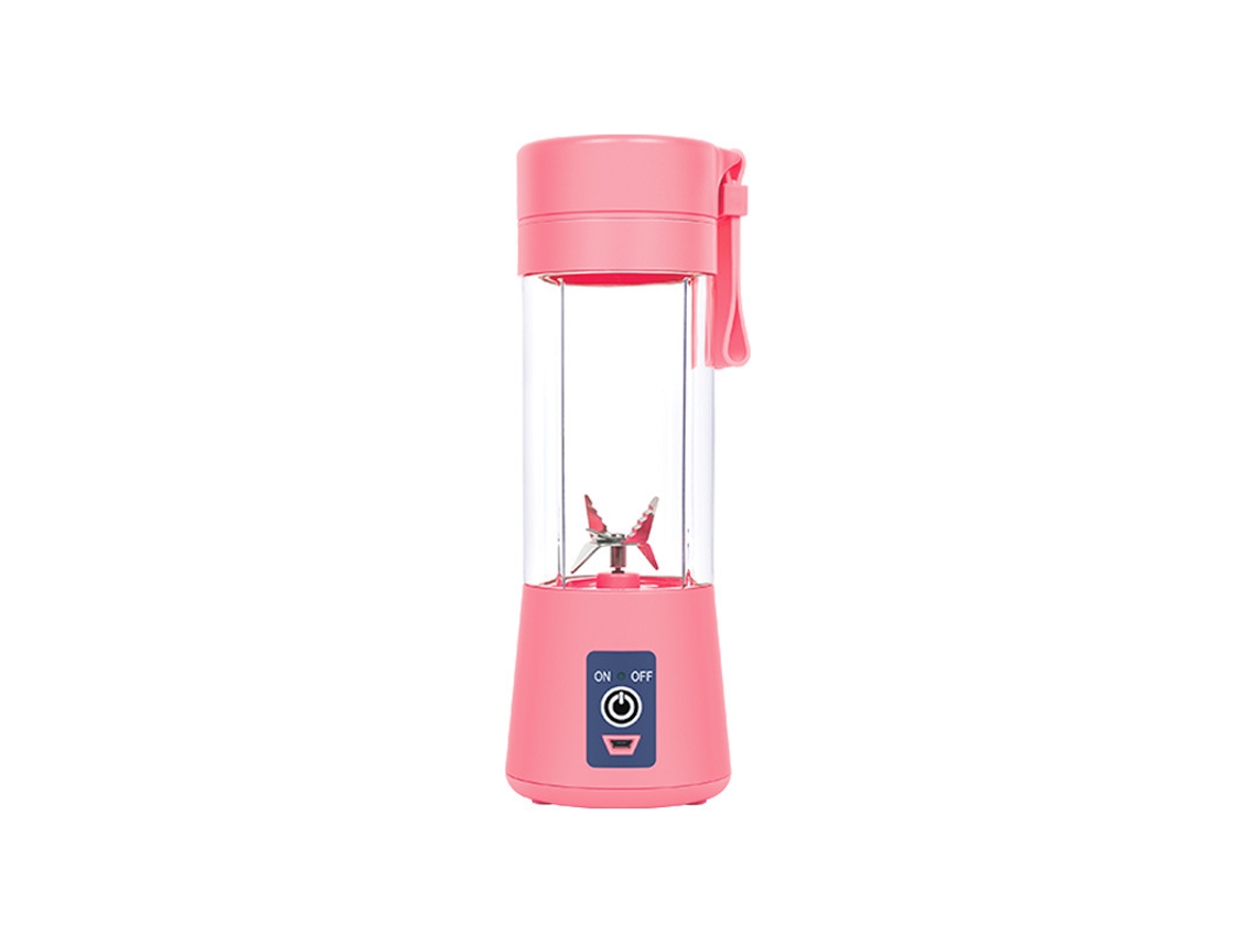 Mezclador Portátil Recargable Por Usb, Exprimidor De Frutas Y Verduras Con 6 Tazas, Máquina De Cocina CHRUI Rosa