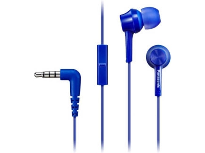 Auriculares con Cable PANASONIC RP-TCM115E (In Ear - Micrófono - Azul)
