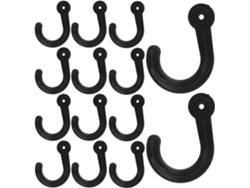 100 Ganchos De Plástico Para Estantes, Perchas, Corbatas, Almacenamiento En Armarios Y Para Colgar Ropa.