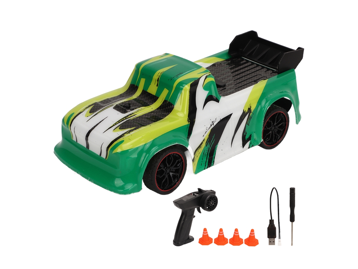 Coche Teledirigido De Alta Velocidad 2.4g, 80 M, 20 Km/h, Batería De Larga Duración, Green Racing.