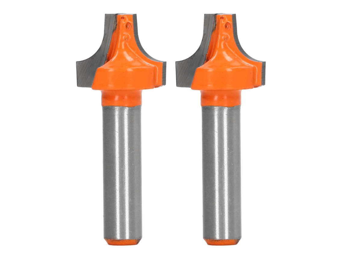 Juego De 2 Fresas Biseladoras De Tungsteno Para Carpintería, 8 Mm X 19 Mm