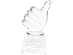 Trophée Cristal Pouce Levé Recompense Motivée Pour Competitions Fêtes Et Événements Crèatif Frères