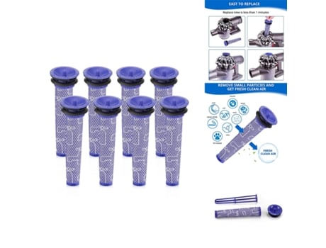 Prefiltros Hepa lavables para Dyson V6 V7 V8 Dc58 Dc59 Dc61 Dc62 Dc74 piezas de repuesto para aspiradora Animal