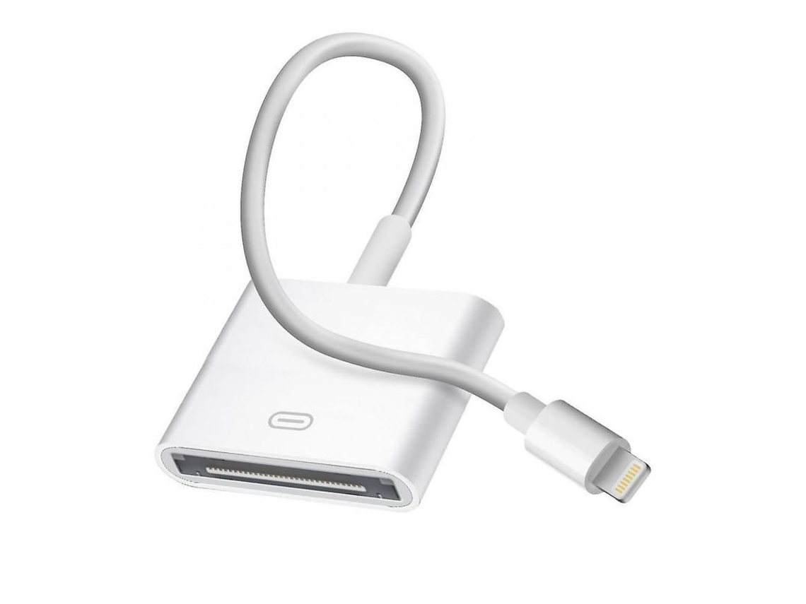 Adaptador De Carga Ucy De Lightning A 30 Pines, Color Blanco, Para Apple. Solo Admite Carga.