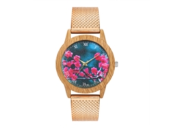 Reloj De Pulsera De Cuarzo Unisex Zhoulianfa, Moda Casual, Oro Rosa.