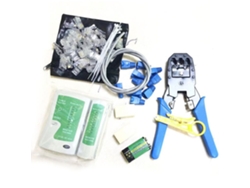 Kit Portátil De Herramientas Para Reparación De Redes Con Crimpadora Y Comprobador De Cables Ethernet Lan.