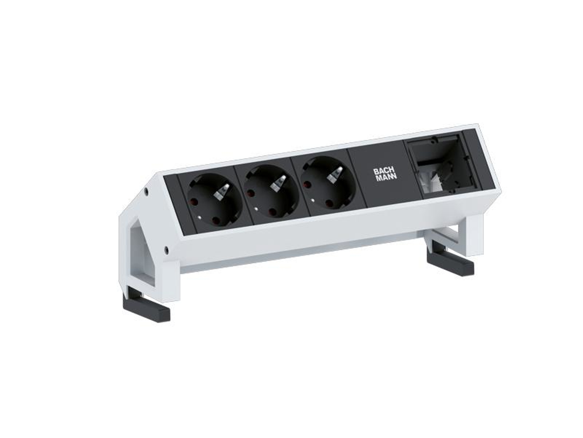 Extensión Eléctrica BACHMANN Desk 2 (0.2 m - 3 Tomas)