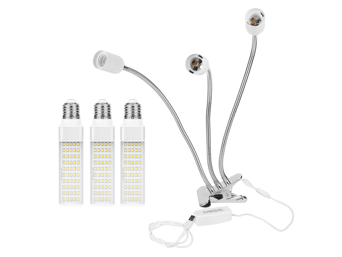 Lámpara Led De Cultivo E27 De 75 W, Luz Amarilla De Espectro Completo, Para Plantas De Interior.