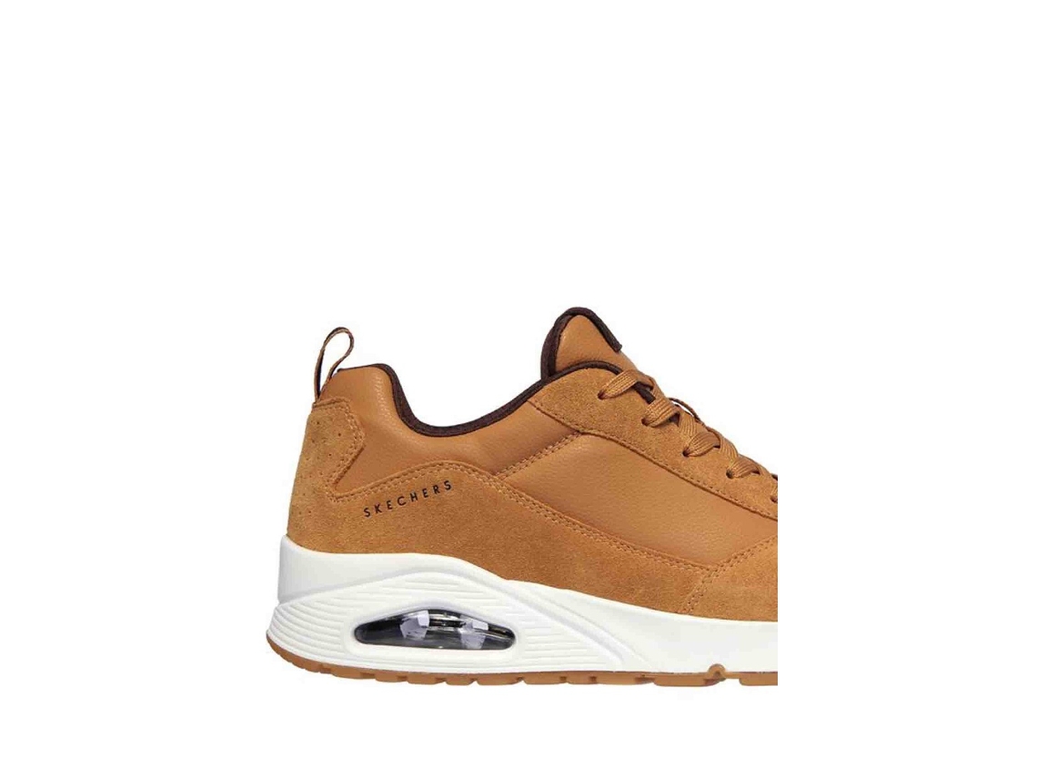 Zapatillas SKECHERS Piel y sint tico Hombre 40 Marr n Worten.es