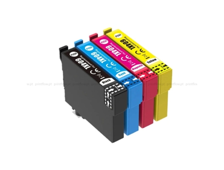 Cartucho de Tinta Compatible Epson 604Xl Cmyk (Pack 4)