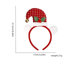 Diadema navideña con cuernos, accesorio navideño brillante, ideal para fiestas, cosplay y uso diario Aeuzwr (Estilo 9)