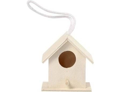 Caseta para Pájaros CREATIV COMPANY (Marrón - 6cm - Madera - 1 Un)