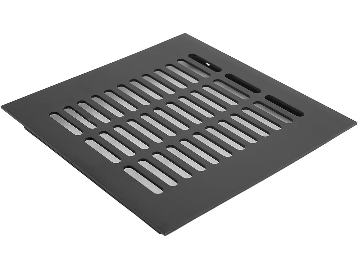Tapa De Ventilación Rectangular De Aluminio De 200 X 200 Mm Con Rejillas Para Armario.