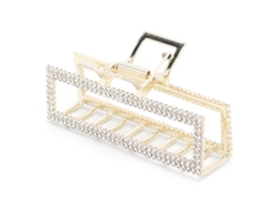 Grampos De Cabelo Em Liga Com Cristal Artificial Grampos Decorativos De Cabelo Anti-deslizante Para Modelagem De Cabelo