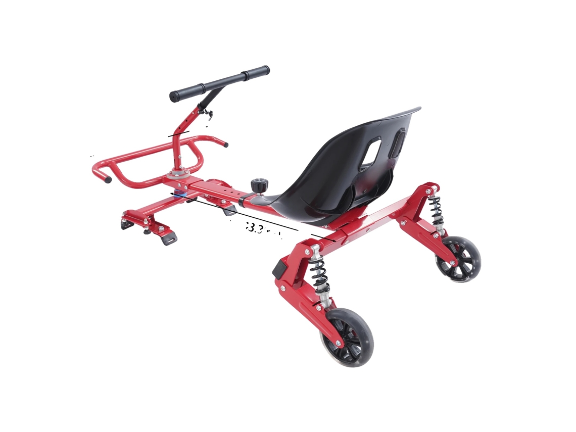 Accesorio de asiento, diseño ajustable, estabilidad mejorada, rojo