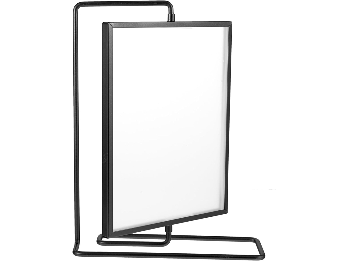 Elegante Marco Fotos Metálico 8 Pulgadas Negro Giratorio Decorativo Estable Pared Mesa