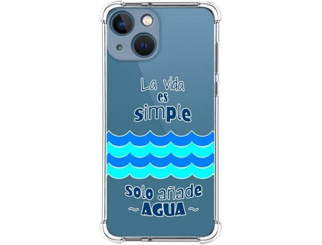Carcasa iPhone 13 Mini (5.4) TUMUNDOSMARTPHONE Agua Dibujos Multicolor