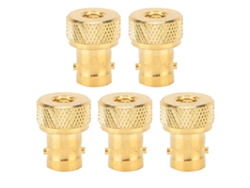 5 Adaptadores Conectores Rf Coaxial Bnc Fêmea Para Sma Macho Conversor